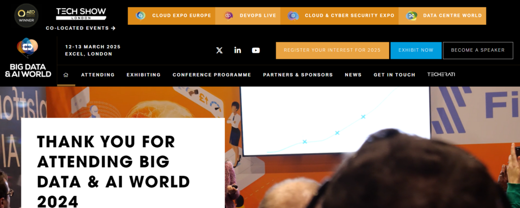 Big Data & AI World website screenshot
