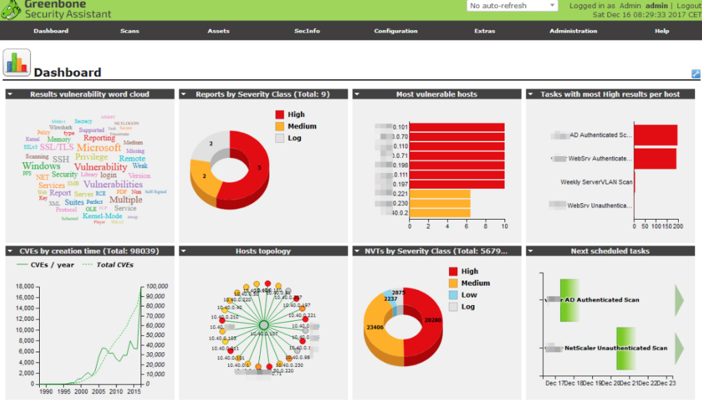 OpenVAS is one of the vulnerability scanning tools