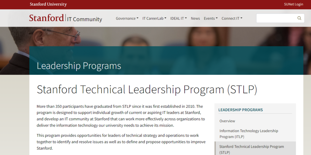 Stanford Technical Leadership Program, a technology leadership course